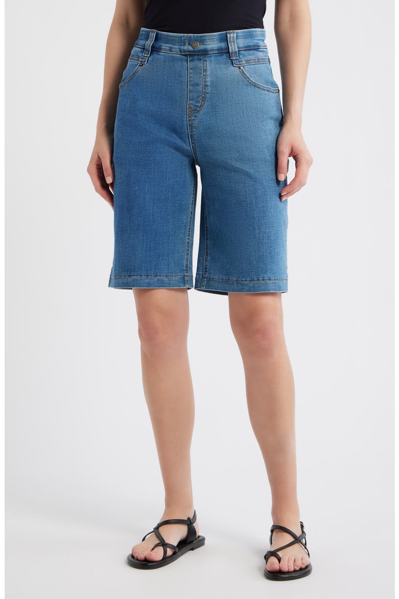 Mid Rise Bermuda Shorts, Main, color, CHAMBRAY