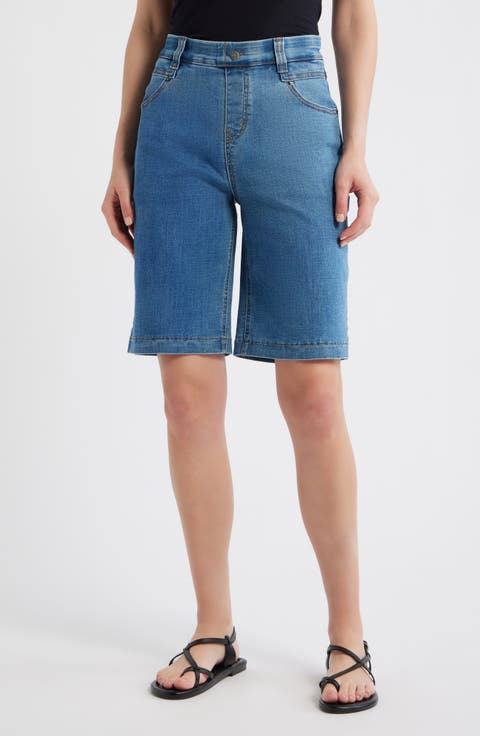 Mid Rise Bermuda Shorts