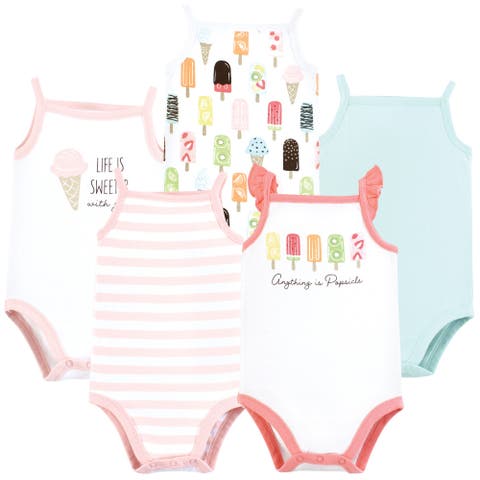 5Pk Organic Sleeveless Bodysuits (Baby)
