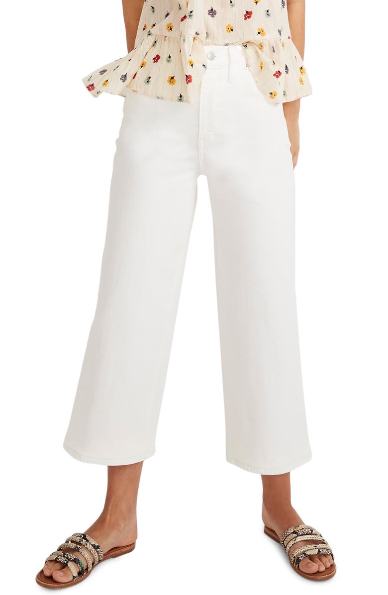Madewell Crop Wide Leg Jeans, Main, color,