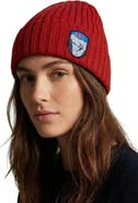 Krimson Klover Cashmere Beanie with Patch