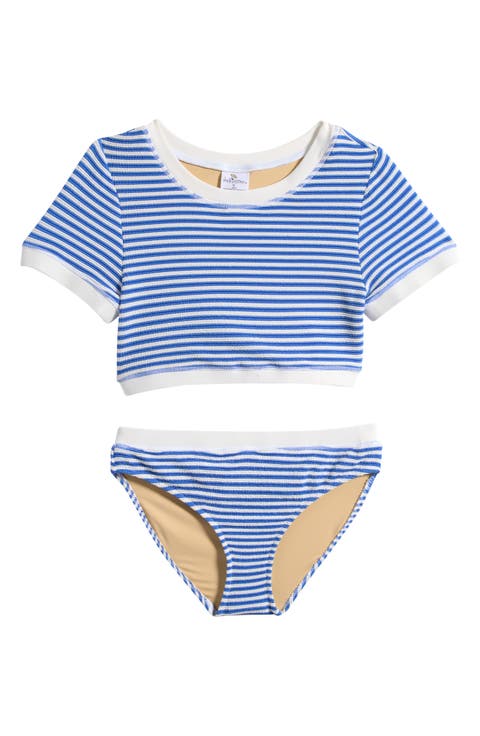 Kids' Stripe Two-Piece Swimsuit (Big Kid)