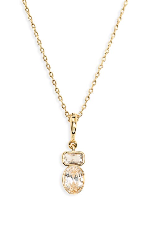 Cubic Zirconia Pendant Necklace