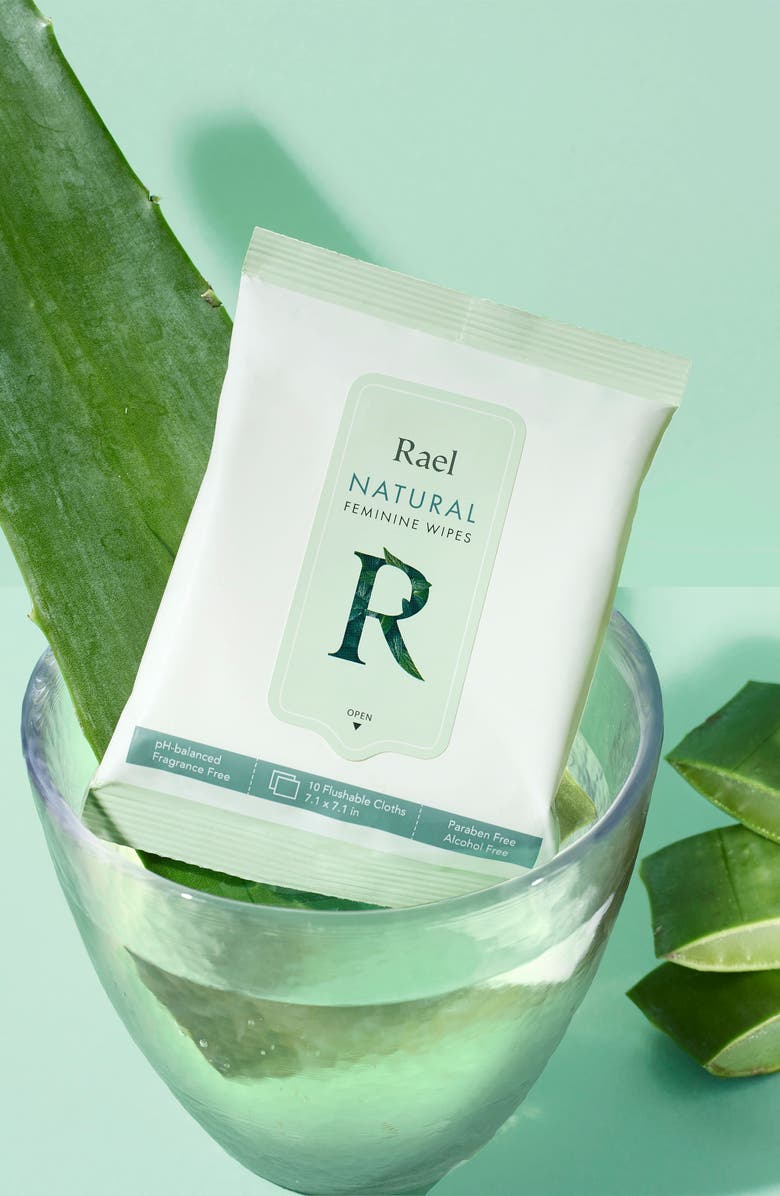 Rael Natural Feminine Cleansing Wipes, Alternate, color, 