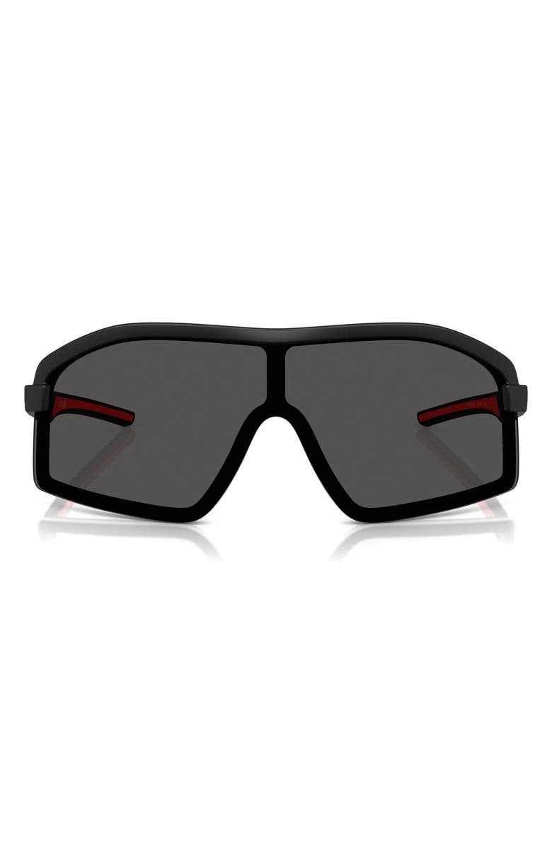 Scuderia Ferrari 43mm Shield Sunglasses, Main, color, Matte Black