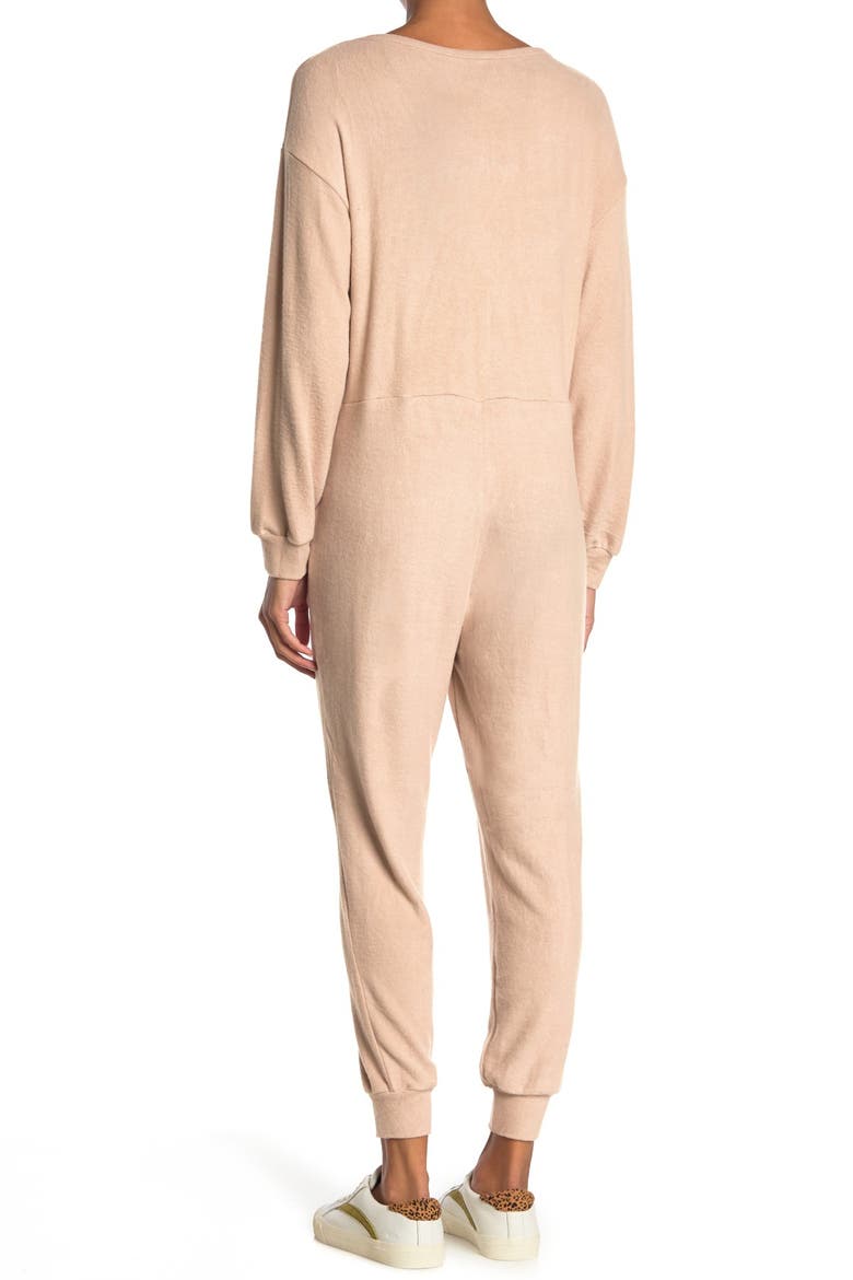 One-Piece Cozy Jumpsuit, Main, color, CUBAN SAND