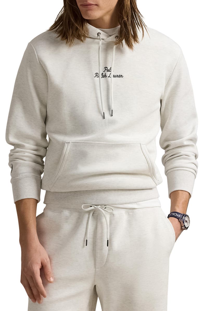 Polo Ralph Lauren Logo Double Knit Hoodie, Main, color, 
