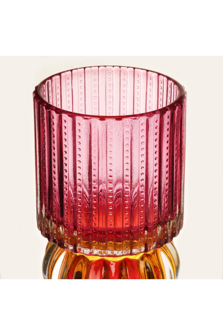 Glass Decorative Object 2 Pcs Set, Alternate, color, Yellow