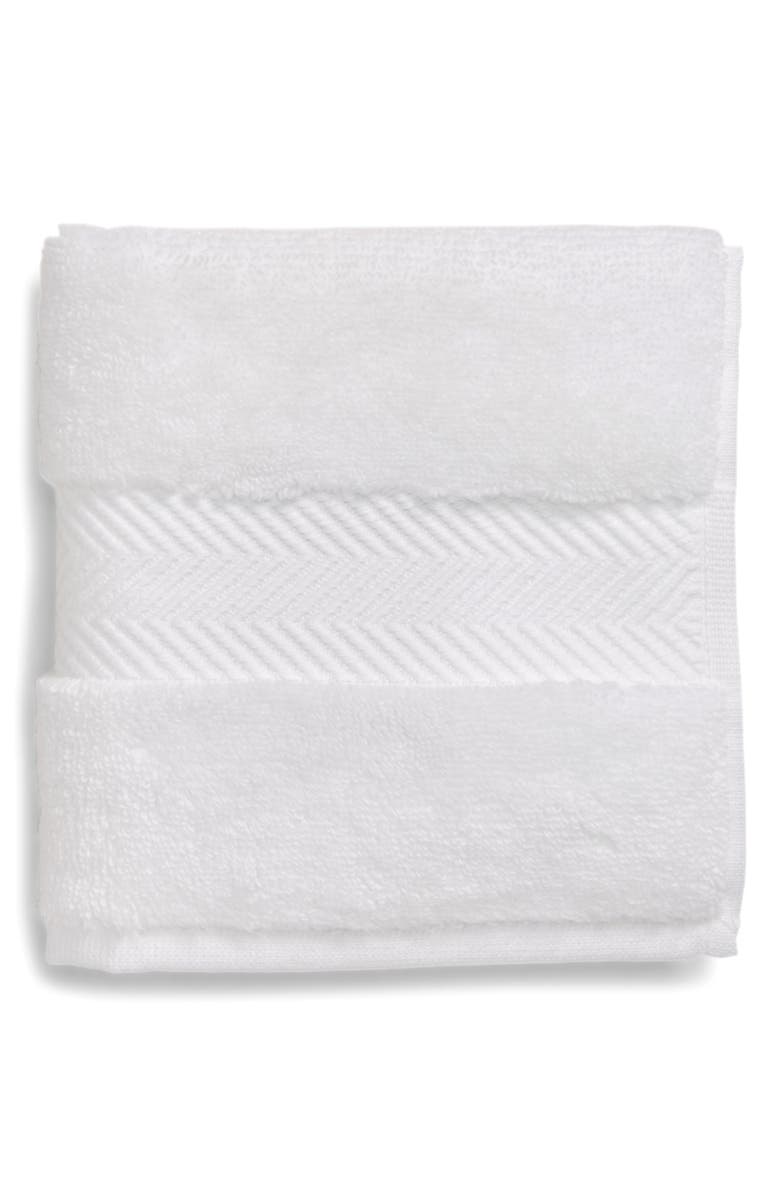 Nordstrom Hydrocotton Washcloth, Main, color, White