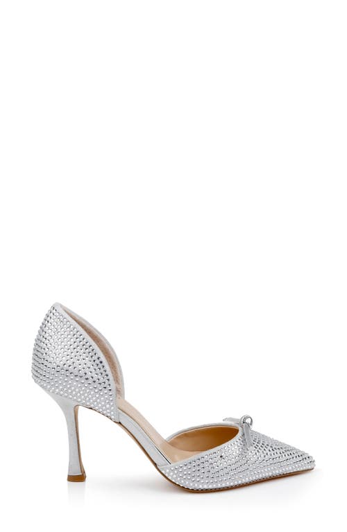 Jewel Badgley Mischka Women's Terresa Stiletto Pumps In Silver Textile
