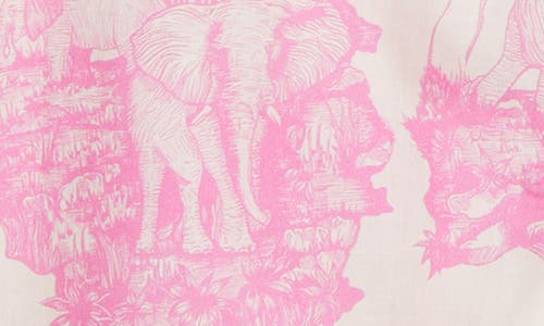 Desmond & Dempsey Long Pajama Set Pink In Loxodonta Pink