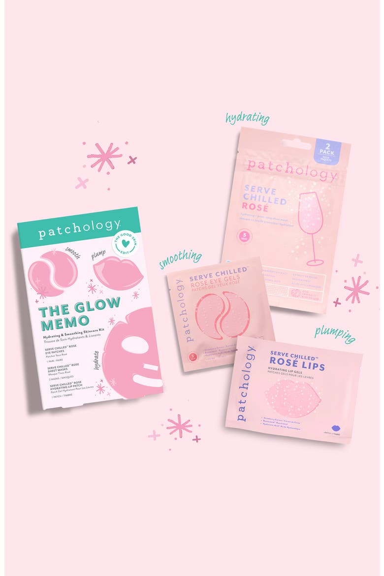 The Glow Memo Hydrating & Smoothing Skincare Kit, Alternate, color, NO COLOR