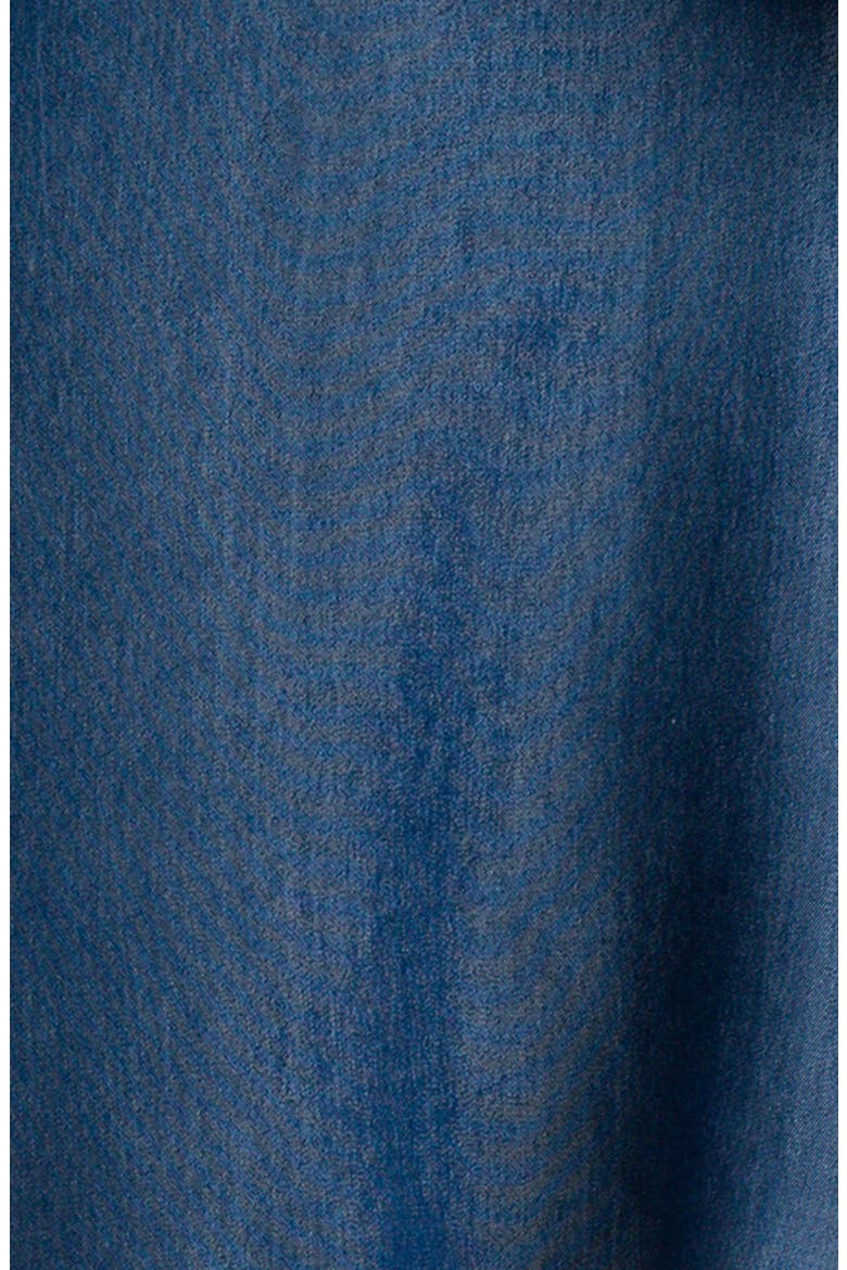 Chambray Button-Up Maternity Shirt, Alternate, color, BLUE