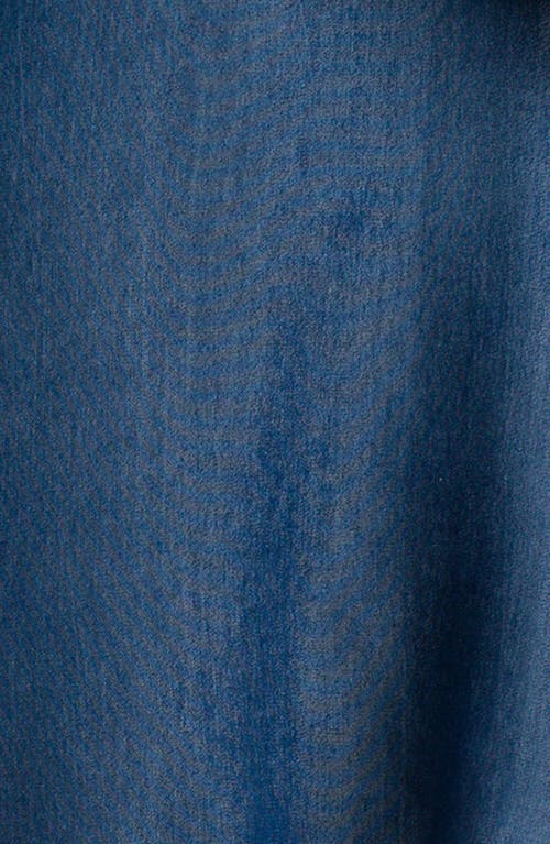 Pietro Brunelli Maternity Chambray Button-up Maternity Shirt In Blue