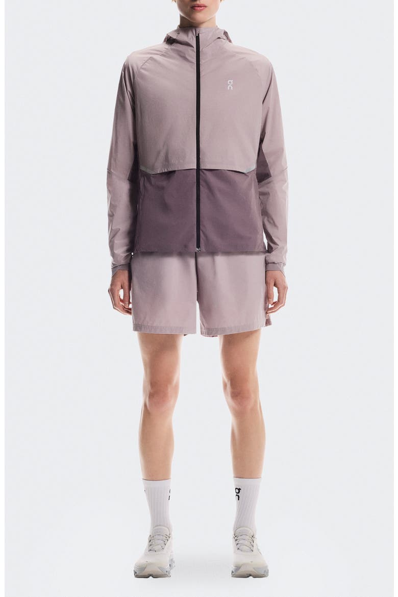 Core Hooded Packable Running Jacket, Alternate, color, HERON/ GOBI