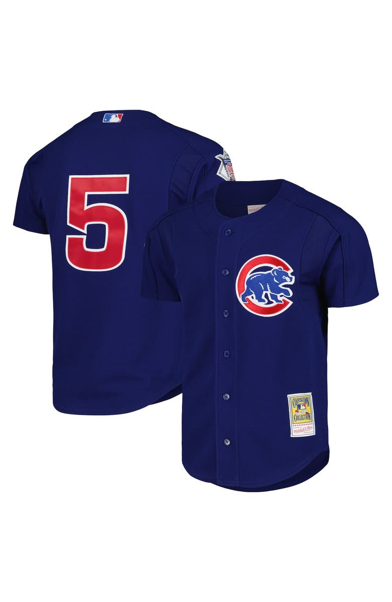 Mitchell & Ness Men's Mitchell & Ness Nomar Garciaparra Royal Chicago Cubs Cooperstown Collection 2005 Batting Practice Jersey, Main, color, 