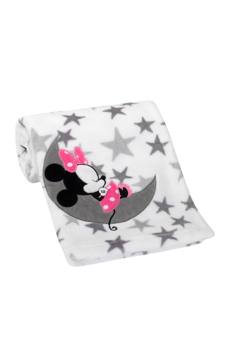 Lambs & Ivy Disney Baby Minnie Mouse Fleece Baby Blanket, Alternate, color,