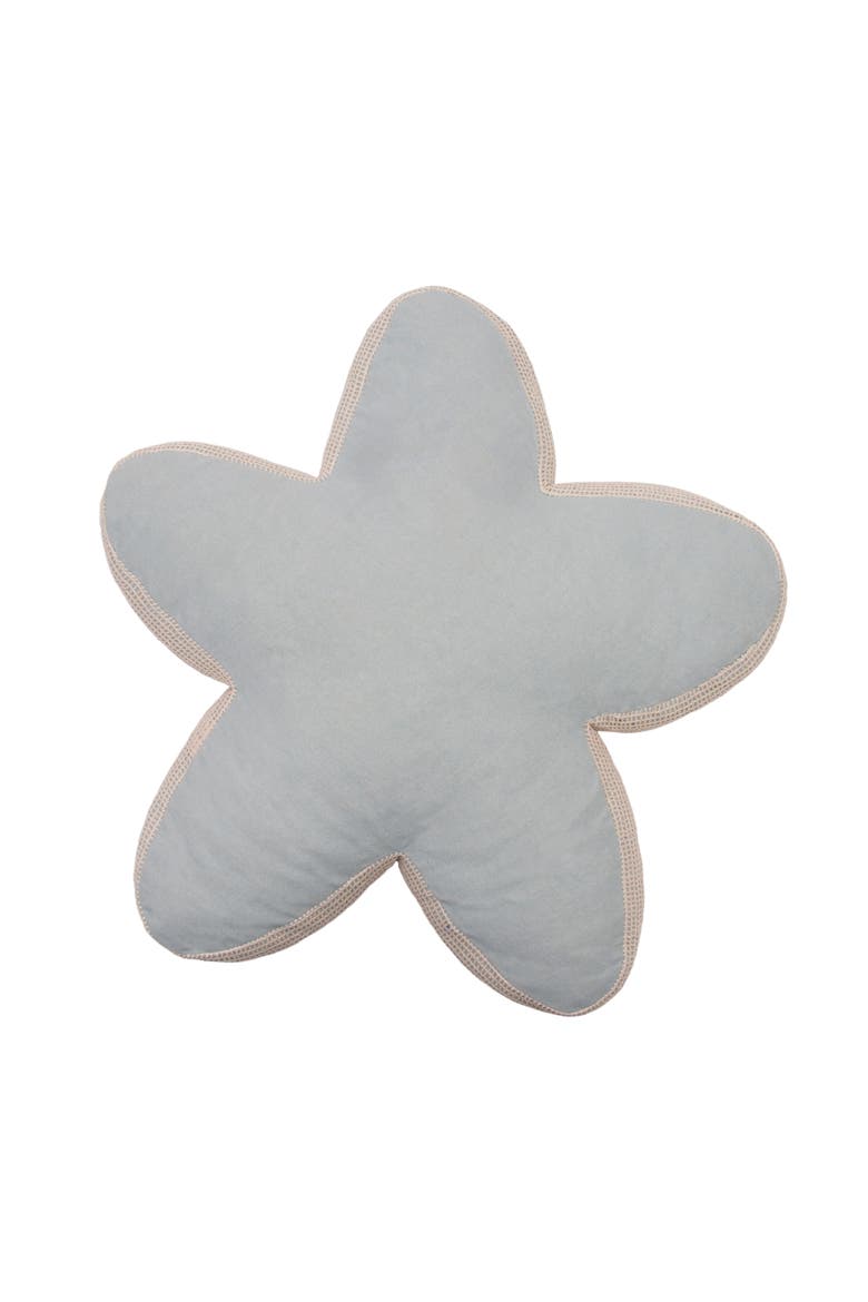Beaded Starfish Embellished Mini Accent Pillow 14", Alternate, color, Blue