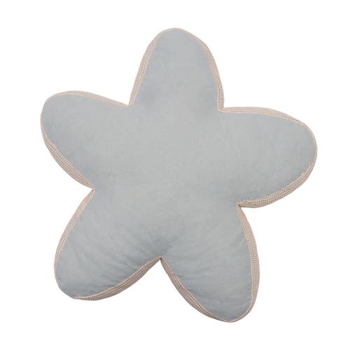 C & F Home C&f Home Beaded Sea Star Coastal Embellished Accent Shaped Pillow In Gray