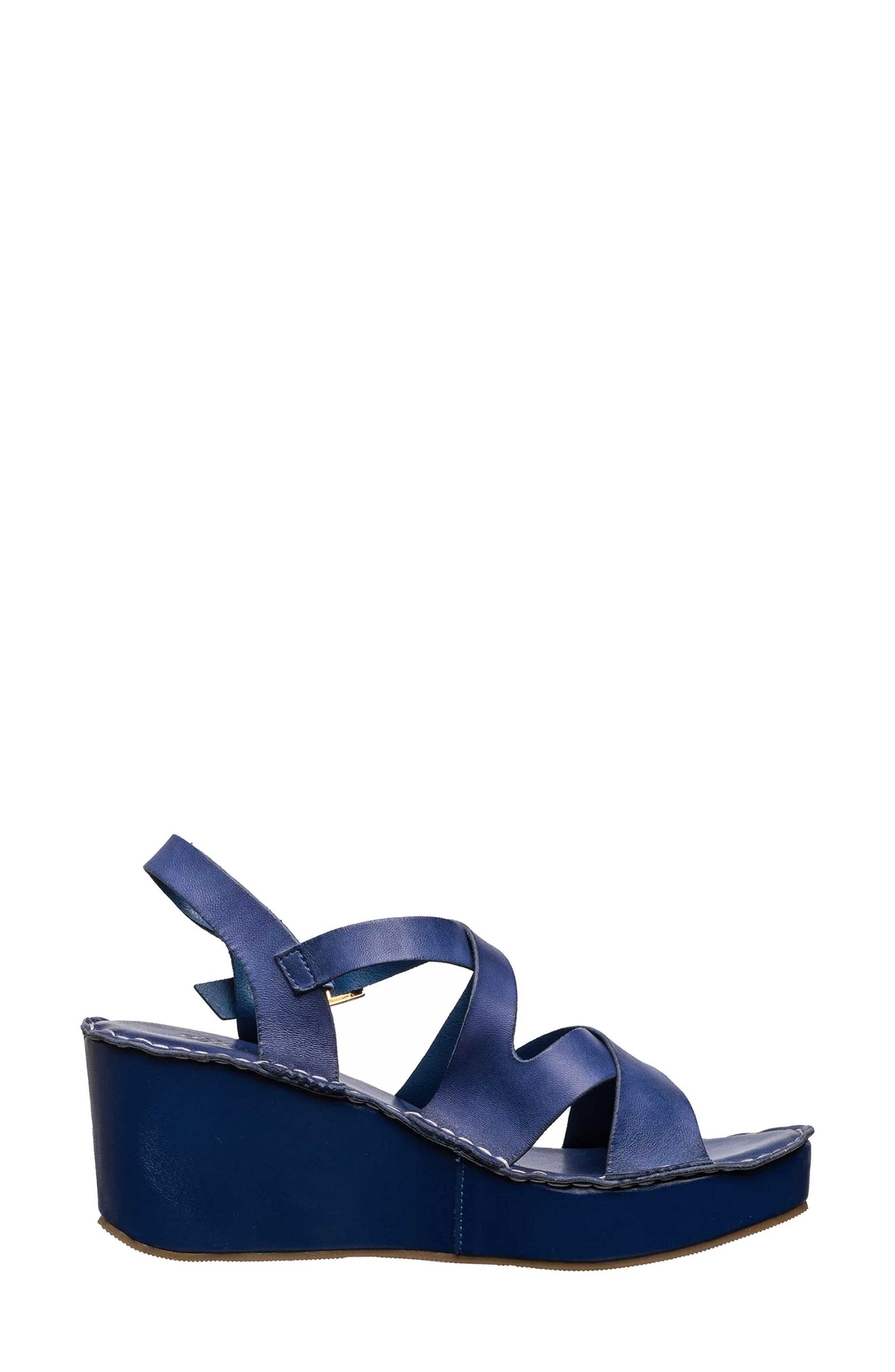 ANTELOPE Sari Platform Wedge Sandal, Alternate, color, Blue Jewel