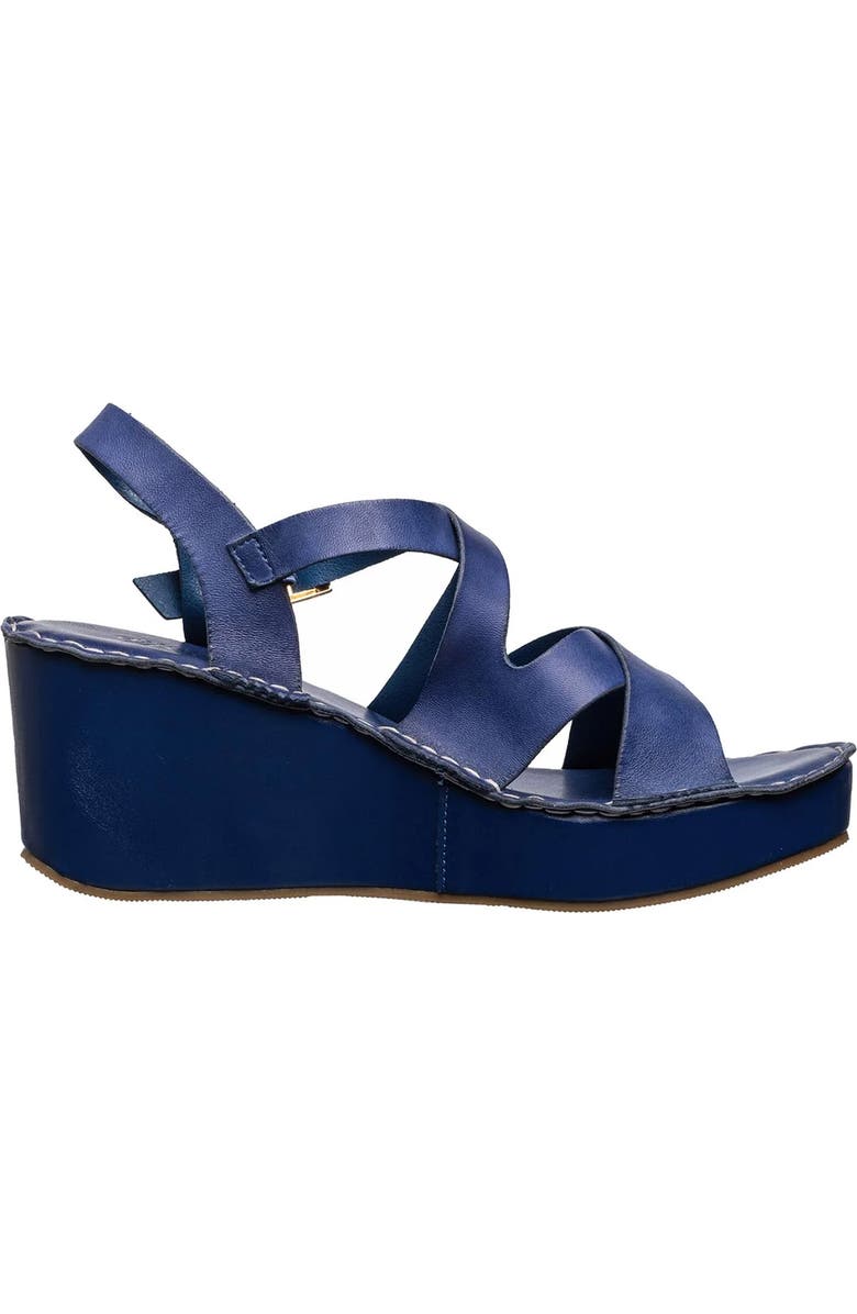 ANTELOPE Sari Platform Wedge Sandal, Alternate, color, Blue Jewel