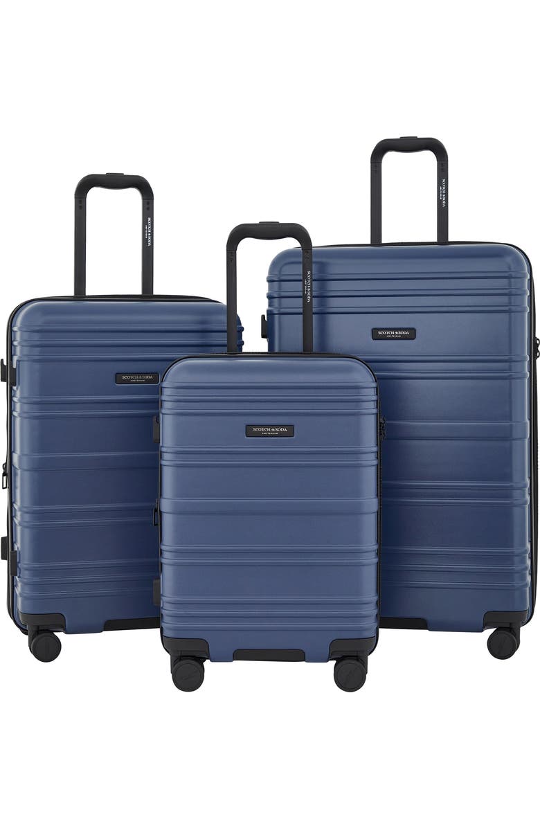 Scotch & Soda Rotterdam 3-Piece Luggage Set, Main, color, Ocean Blue