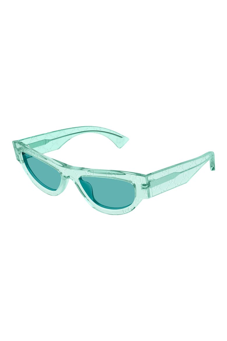 53mm Cat Eye Sunglasses, Alternate, color, MINT GREEN