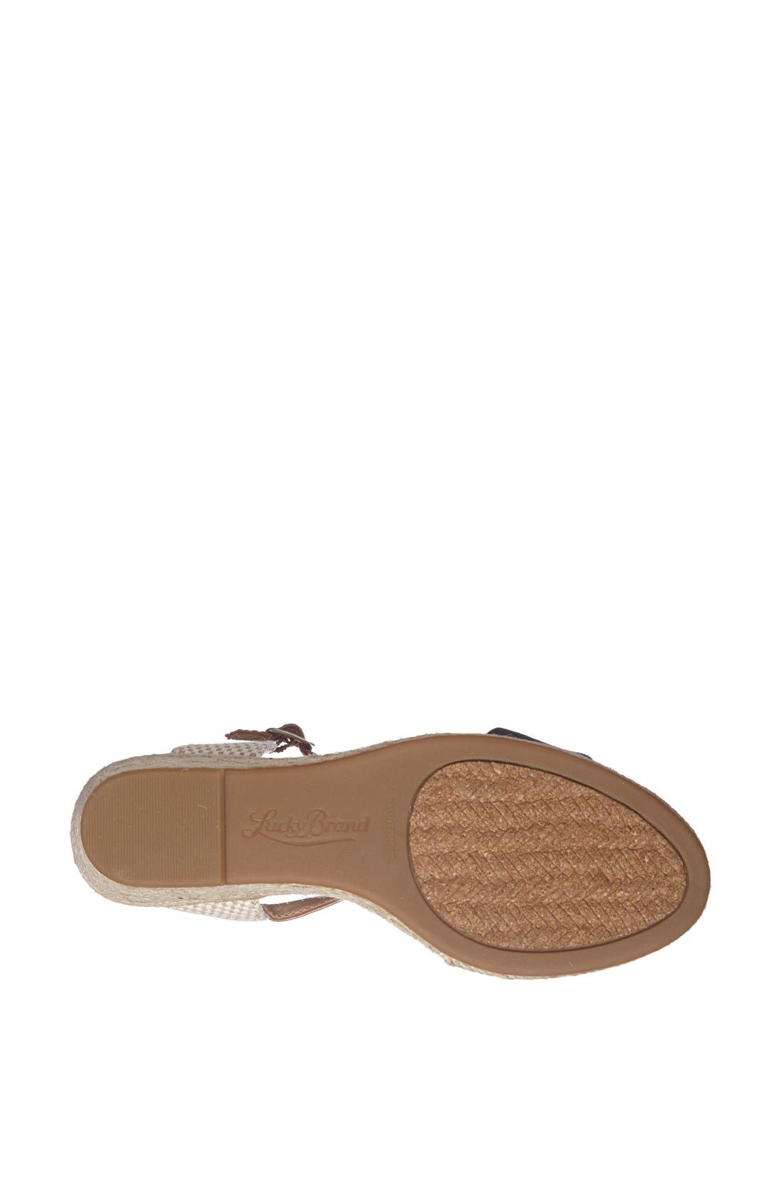 'Kavelli' Espadrille Wedge, Alternate, color, MOROCCAN BLUE LINEN