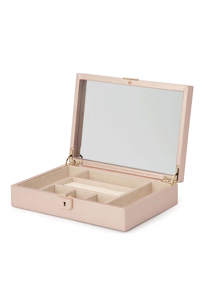 Palermo Medium Jewelry Box, Alternate, color, ROSE GOLD