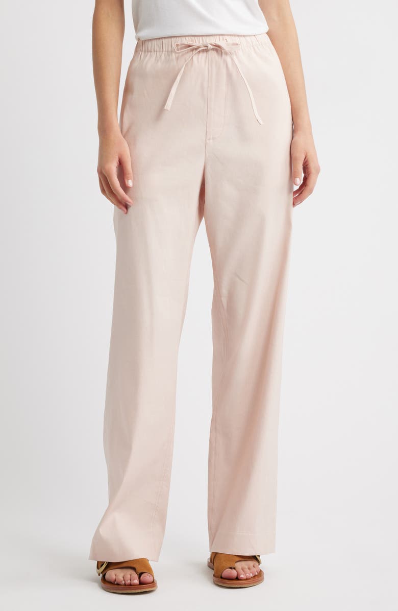 rag & bone Logan Linen Blend Wide Leg Pants, Main, color,