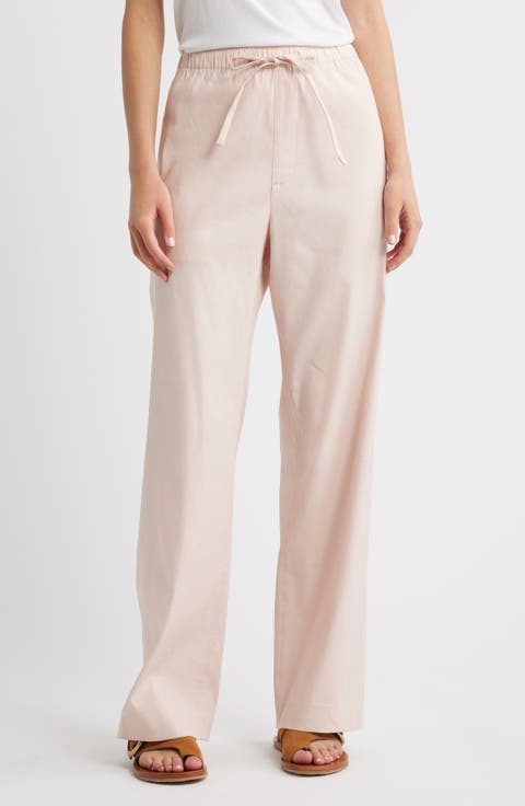 Logan Linen Blend Wide Leg Pants
