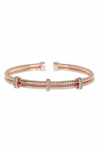 MESHMERISE Diamond Twist Cuff Bracelet - 0.15 ctw
