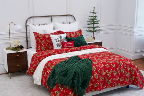 Maureen Floral Reversible King 3-Piece Quilt Bedding Set