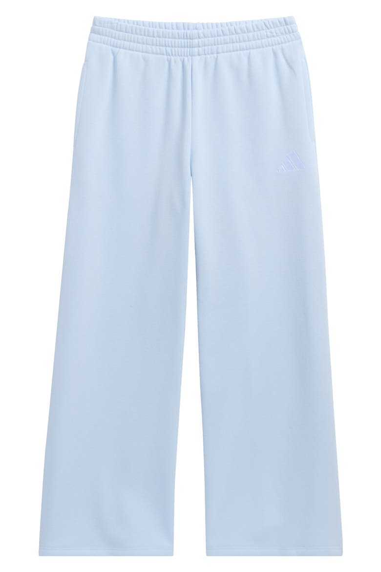 Kids' Wide Leg Fleece Sweatpants, Main, color, CRYSTAL SKY