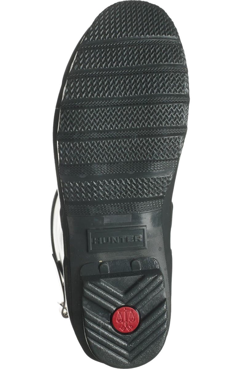 Hunter Original Short Adjustable Back Gloss Waterproof Rain Boot, Alternate, color,