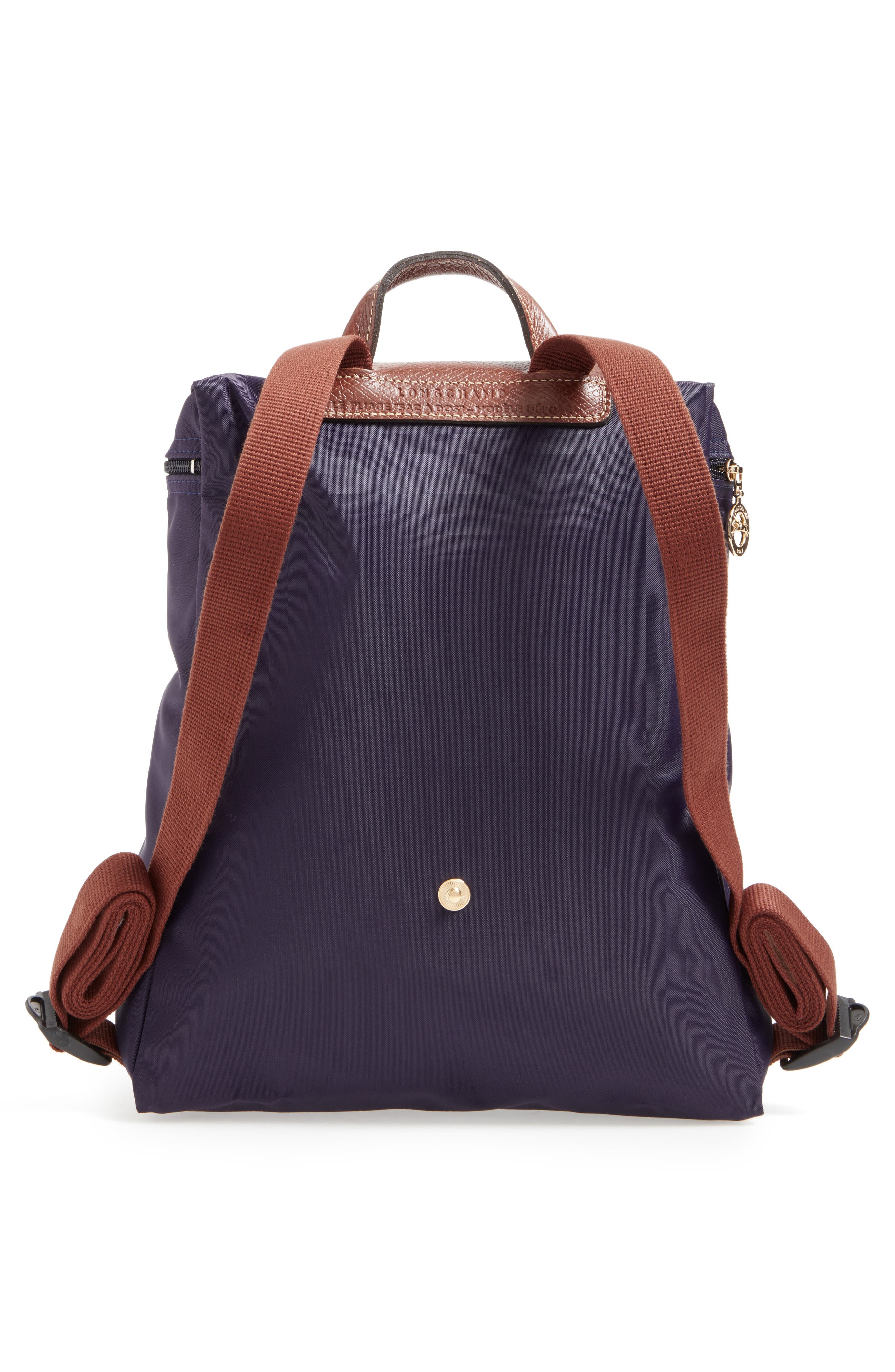 Le Pliage Nylon Canvas Backpack, Alternate, color, BILBERRY