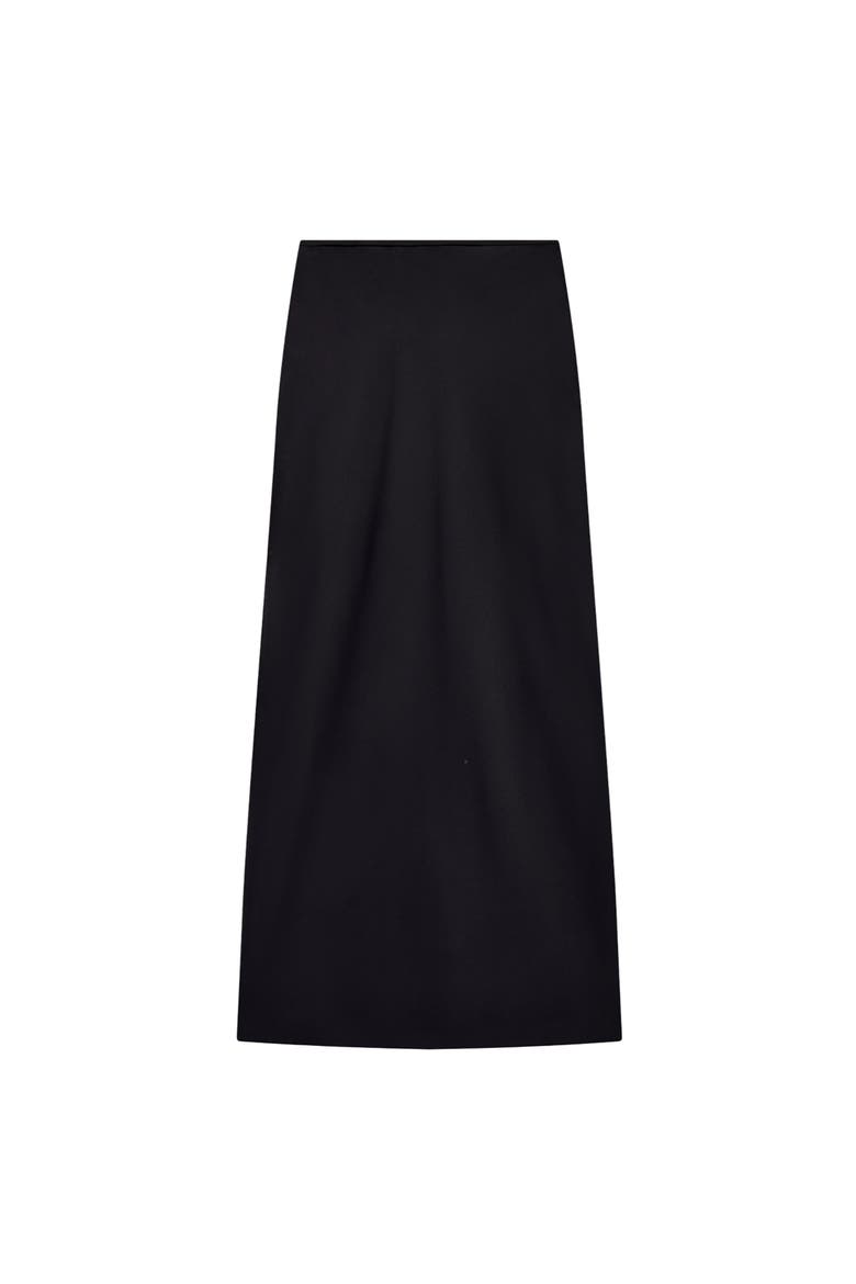 Satin Skirt, Alternate, color, Black
