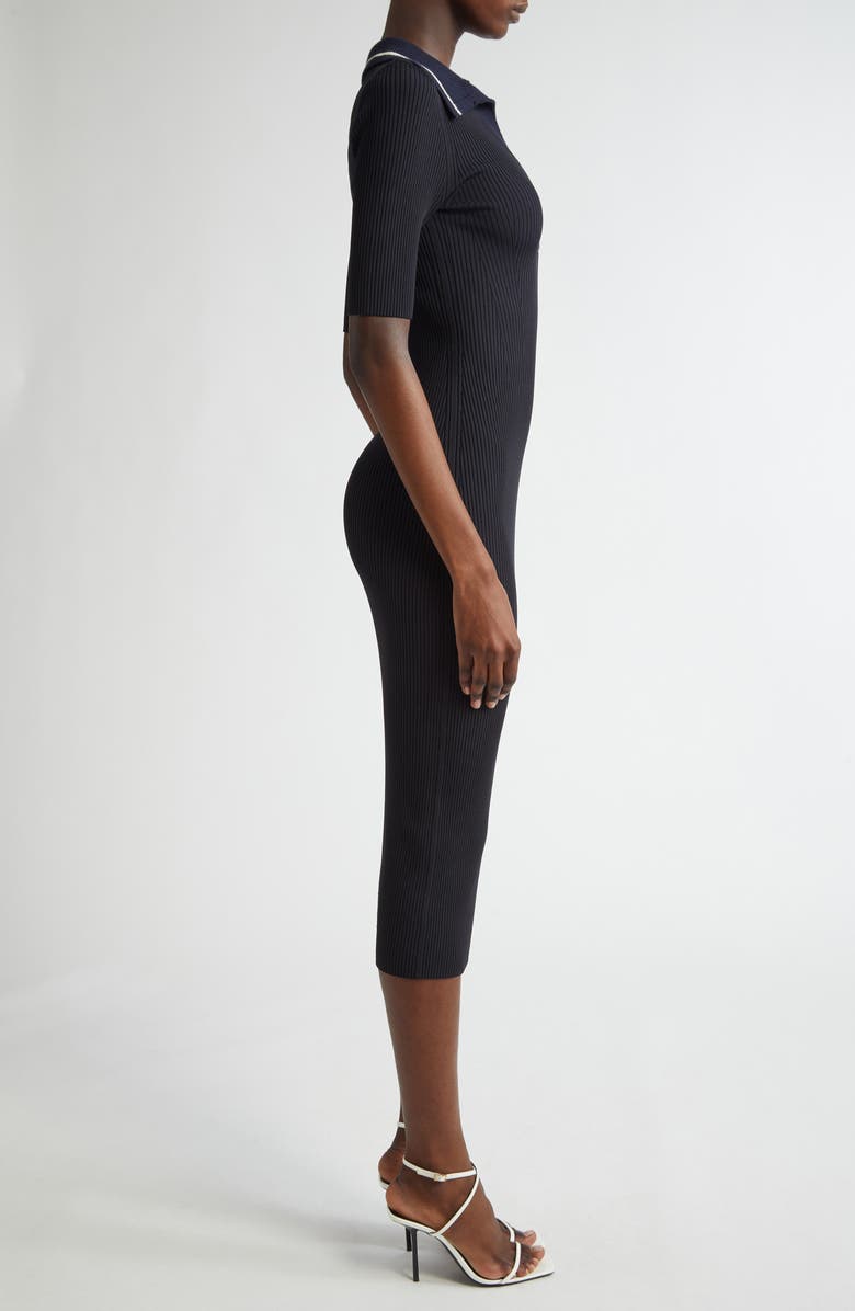 A.L.C. Darcy Rib Midi Dress, Alternate, color, Midnight