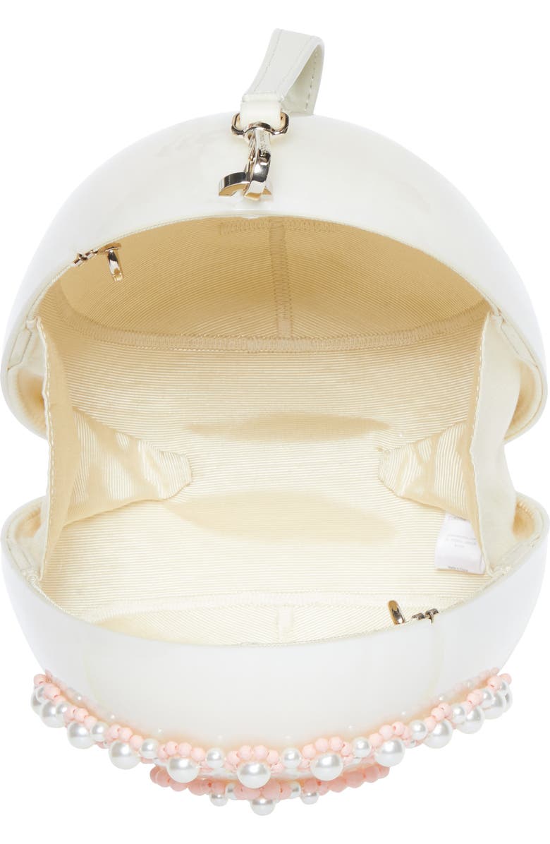 Simone Rocha Large Fabergé Egg Bag with Imitation Pearl Strap, Alternate, color,