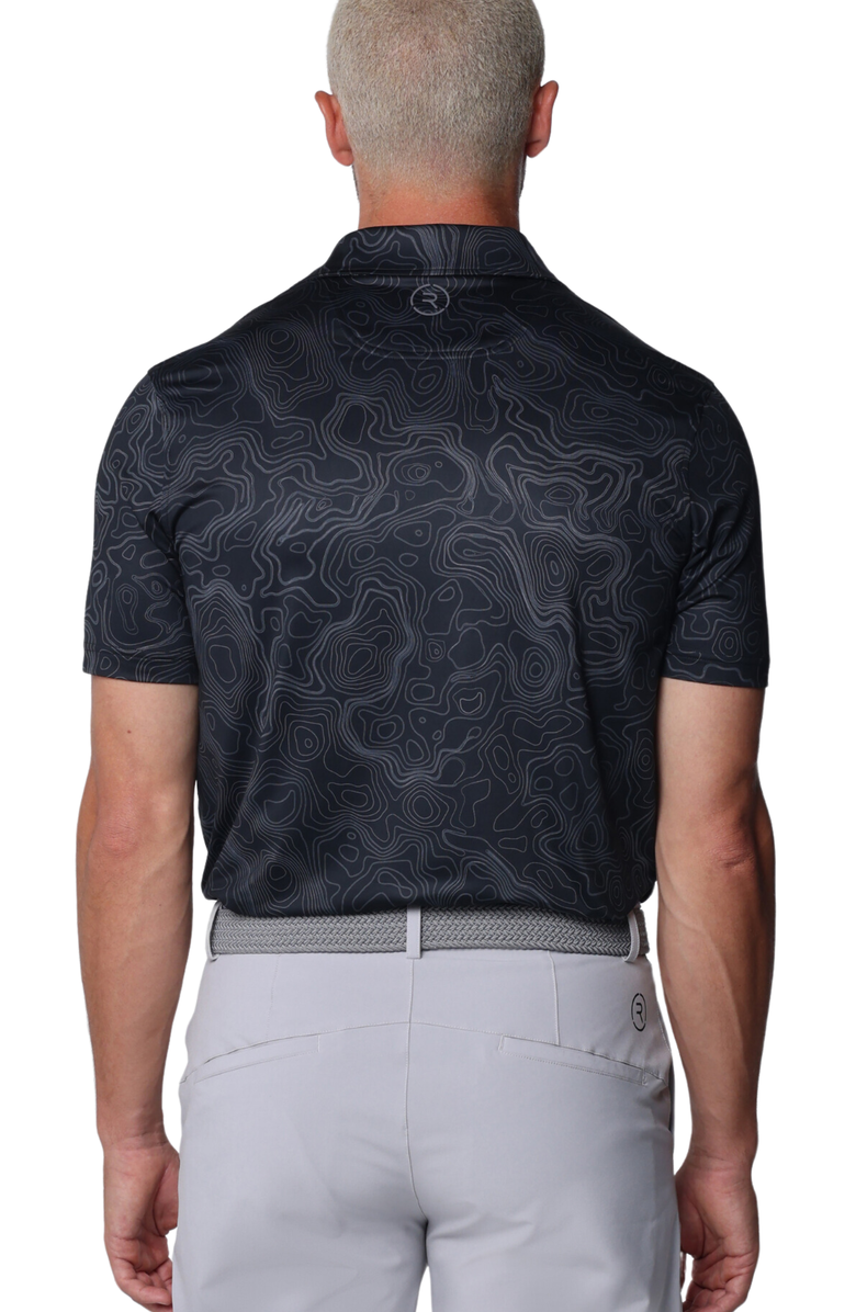 Reflo Tagus Performance Sustainable Polo, Alternate, color, Black Contour