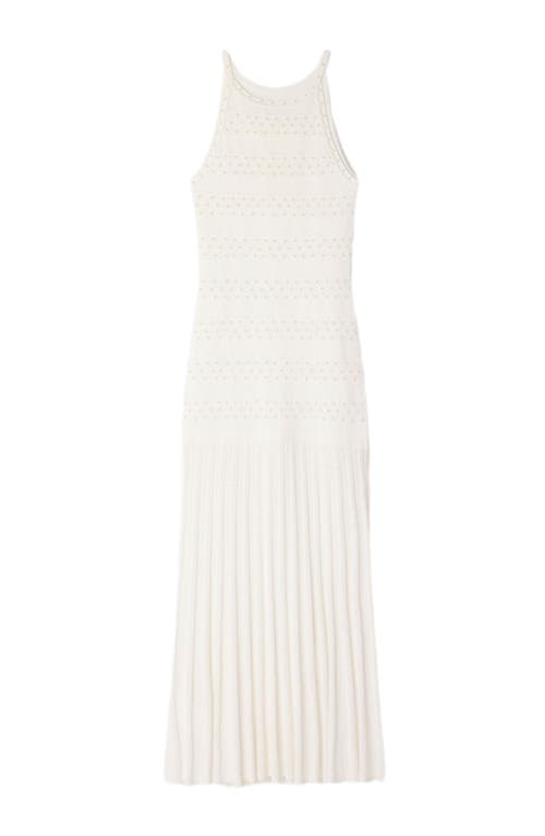Sandro Beaded Dress In White