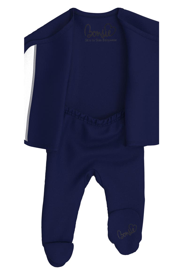 Skin to Skin Girl or Boy Footie, Alternate, color, MIDNIGHT