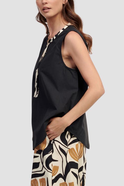ALEMBIKA ALEMBIKA SLEEVELESS CONTRAST TRIM BLOUSE