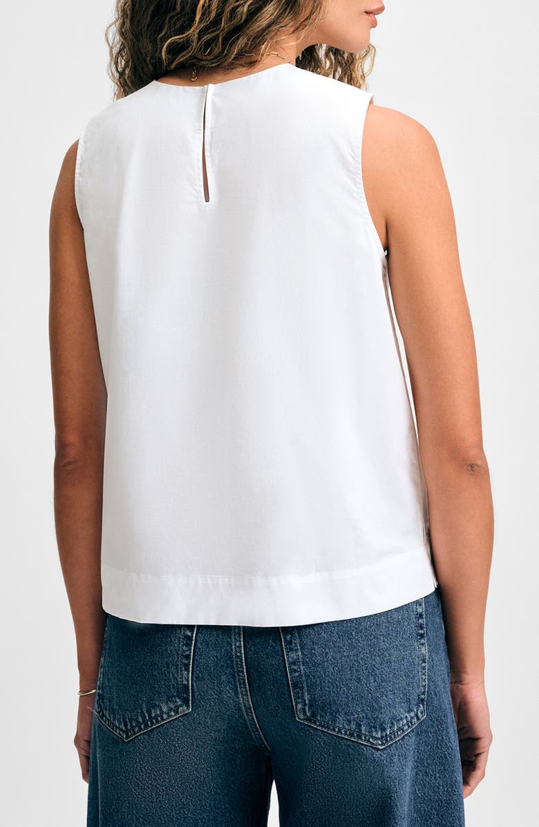 Isaac Mizrahi New York Ruffle Sleeveless Top, Alternate, color, White