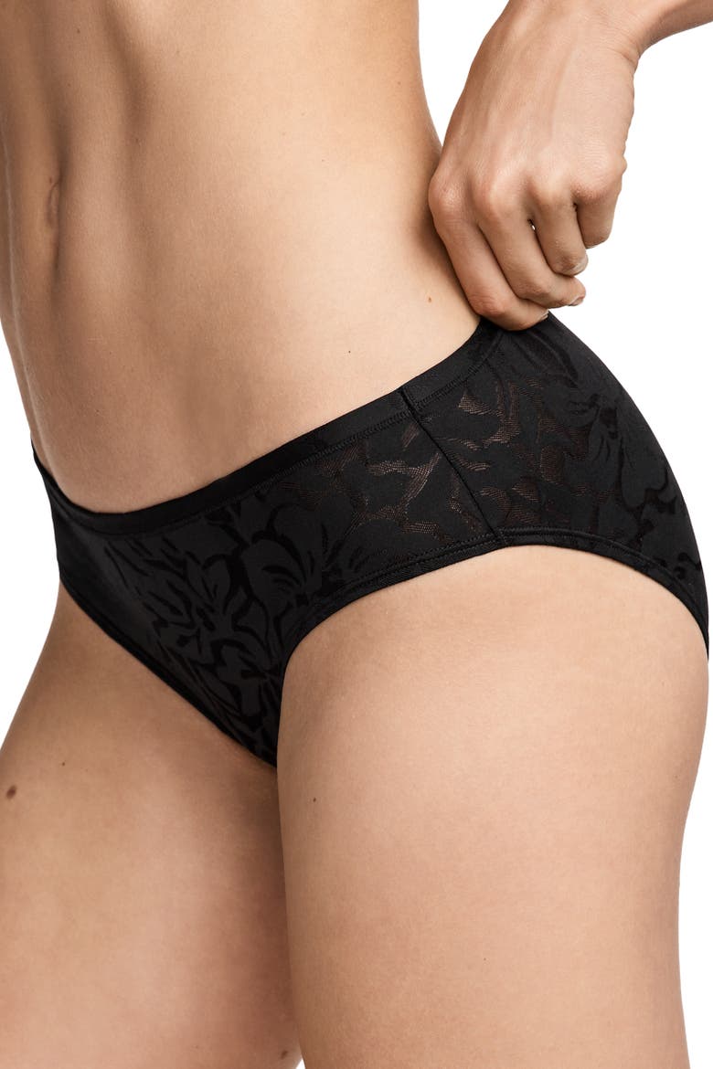 Women's Smooth Touch Lace Bikini, Alternate, color, Black