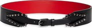 Christian Louboutin Cabata Spike Leather Corset Belt