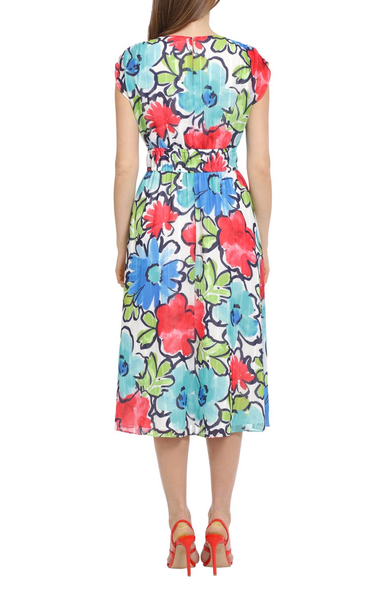 Maggy London Floral Midi Dress, Alternate, color,