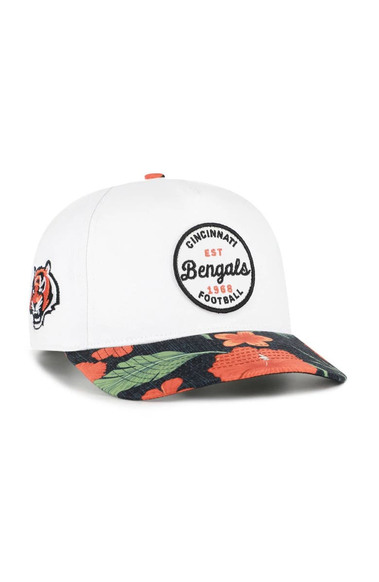 '47 Men's '47 White/Black Cincinnati Bengals Beach Side Hitch Adjustable Hat, Main, color, White