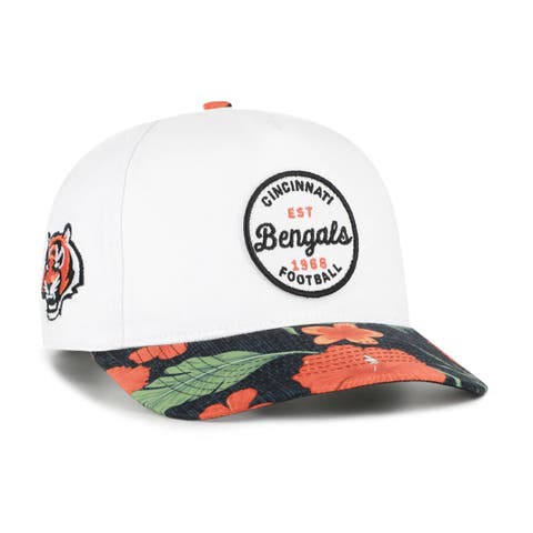 Men's '47 White/Black Cincinnati Bengals Beach Side Hitch Adjustable Hat