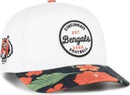 '47 Men's '47 White/Black Cincinnati Bengals Beach Side Hitch Adjustable Hat